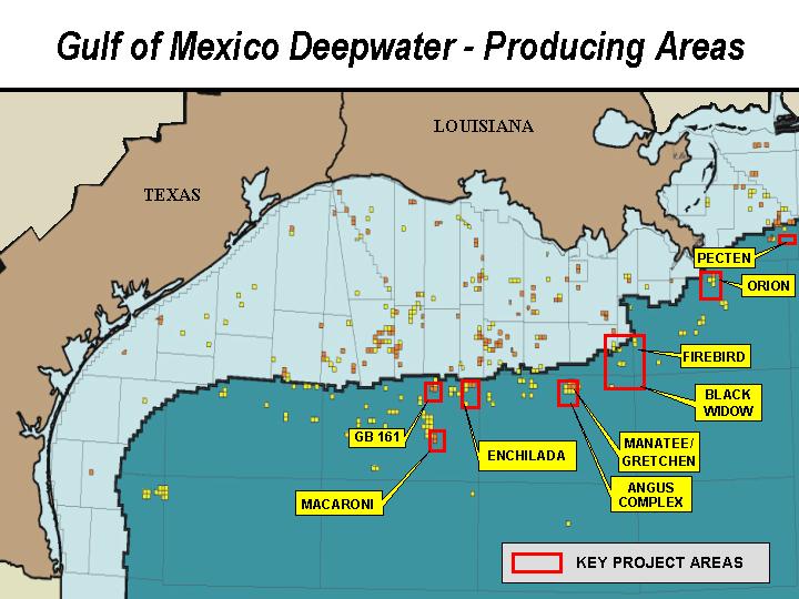 (GULF OF MEXICO DEEPWATER – PRODUCING AREAS)