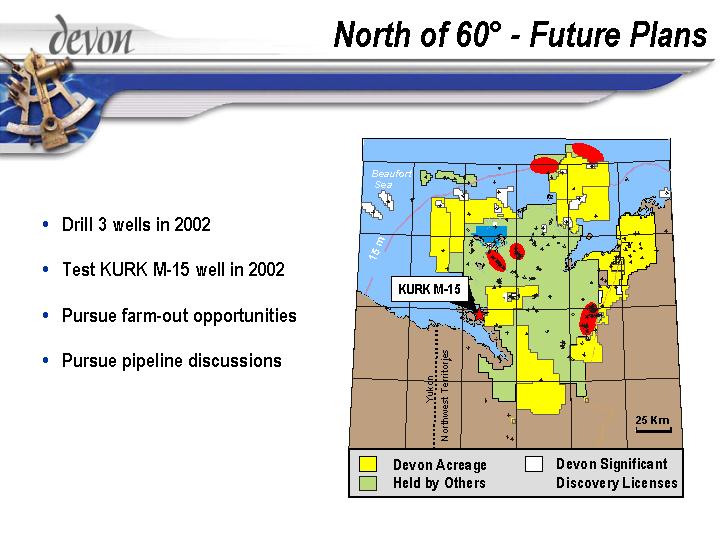 (NORTH OF 60º – FUTURE PLANS)