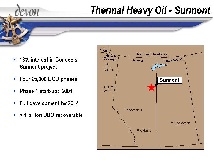 (THERMAL HEAVY OIL – SURMONT)