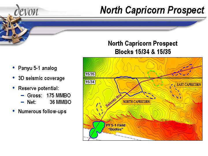 (NORTH CAPRICORN PROSPECT)