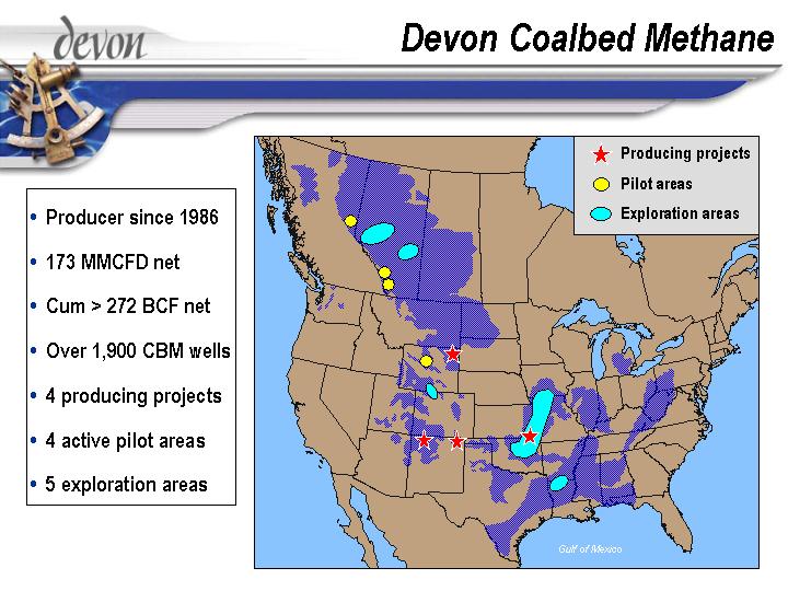 (DEVON COALBED METHANE)