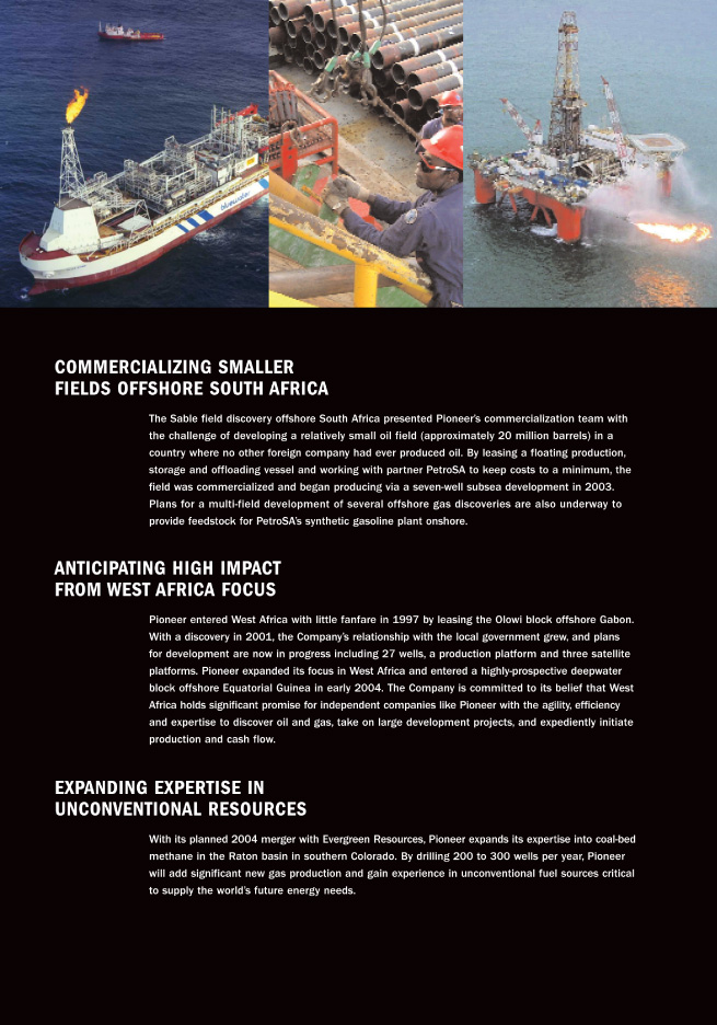 (COMMERCIALIZING SMALLER FIELDS OFFSHORE SOUTH AFRICA GRAPHIC)