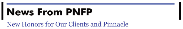 (NEWS FROM PNFP BANNER)