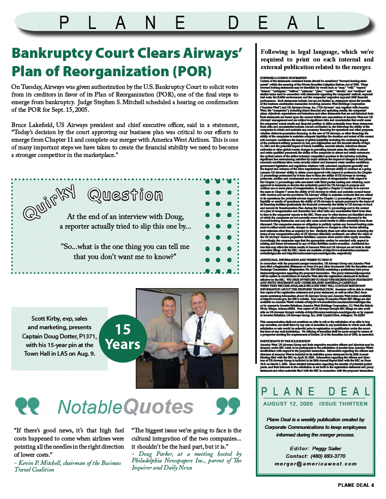 (PLANE DEAL NEWSLETTER PAGE 4)