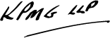 (KPMG SIGNATURE)