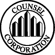 (COUNSEL CORPORATION LOGO)