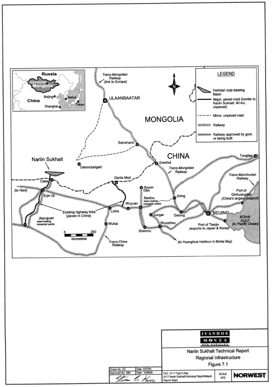 (REGIONAL INFRASTRUCTURE MAP)