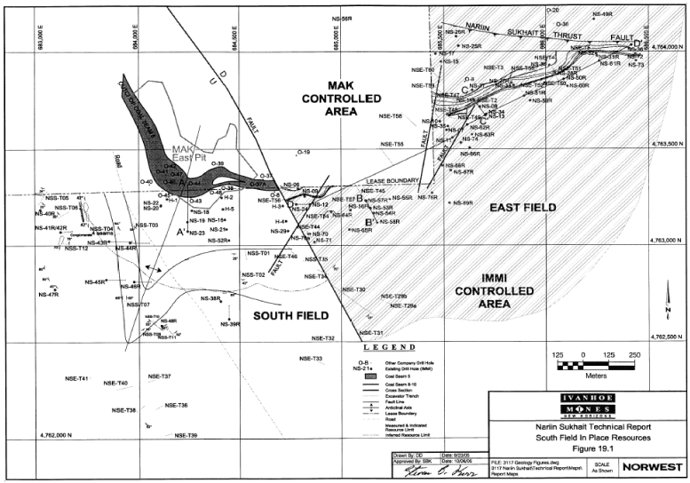 (SOUTH FIELD IN PLACE RESOURCES MAP)