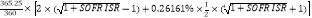 Formula:365.25360?2?1+SOFR ISR-1+0.26161%?12?41+SOFR ISR+1