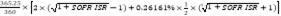 Formula:365.25360?2?1+SOFR ISR-1+0.26161%?12?41+SOFR ISR+1