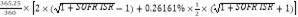 Formula:365.25360?2?1+SOFR ISR-1+0.26161%?12?41+SOFR ISR+1