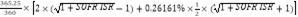 Formula:365.25360?2?1+SOFR ISR-1+0.26161%?12?41+SOFR ISR+1