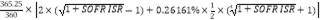 Formula:365.25360?2?1+SOFR ISR-1+0.26161%?12?41+SOFR ISR+1