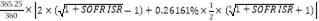 Formula:365.25360?2?1+SOFR ISR-1+0.26161%?12?41+SOFR ISR+1