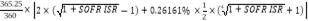 Formula:365.25360?2?1+SOFR ISR-1+0.26161%?12?41+SOFR ISR+1