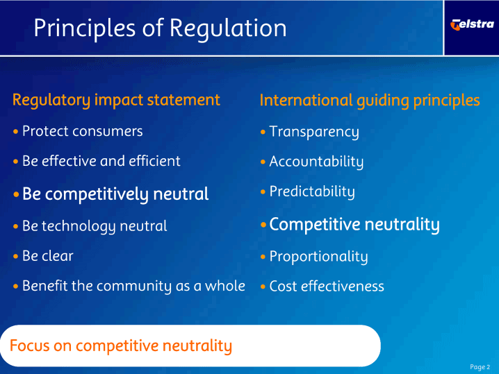 (PRINCIPLES OF REGULATION)