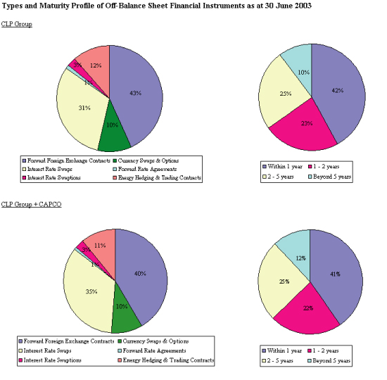 (TYPES AND MATURITY PROFILE PIE CHARTS)