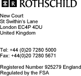 (ROTHSCHILD LOGO)