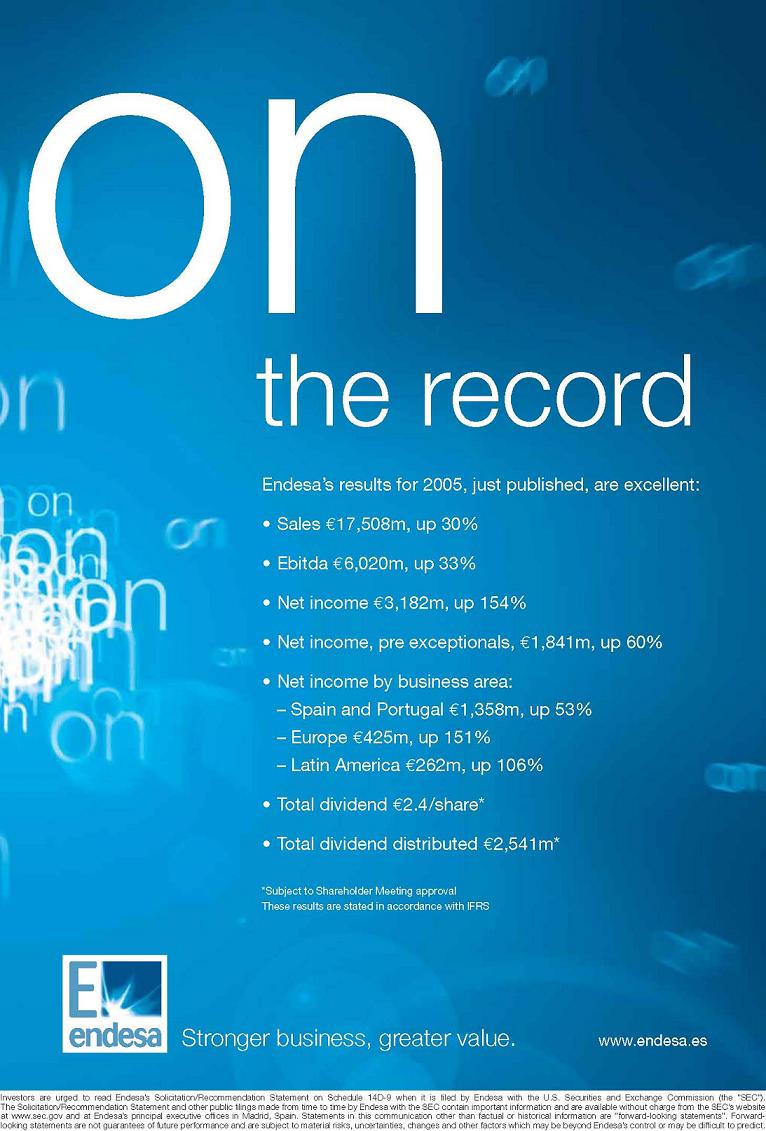 ENDESA, S.A. record image