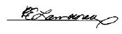 Robert Lamoureux Signature