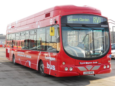 One of eight Ballard-powered fuel cell buses in the Transport for London fleet (CNW Group|Ballard Power Systems Inc.)