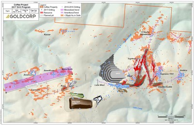 Figure 2: Coffee Project Plan View (CNW Group|Goldcorp Inc.)