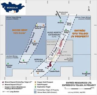 Figure 1 ??? Entr??e|Oyu Tolgoi JV Project (CNW Group|Entr??e Resources)