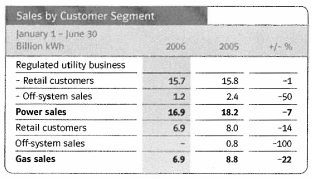 (SALES BY CUSTOMER SEGMENT TABLE)