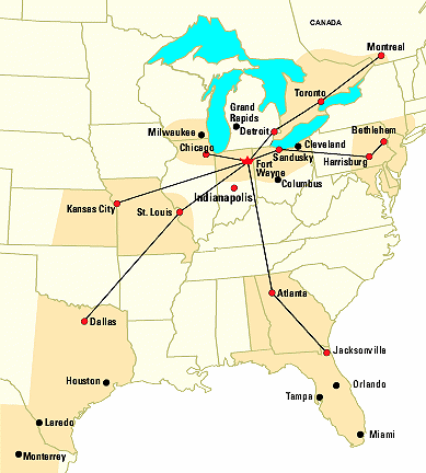 Triple Crown Map