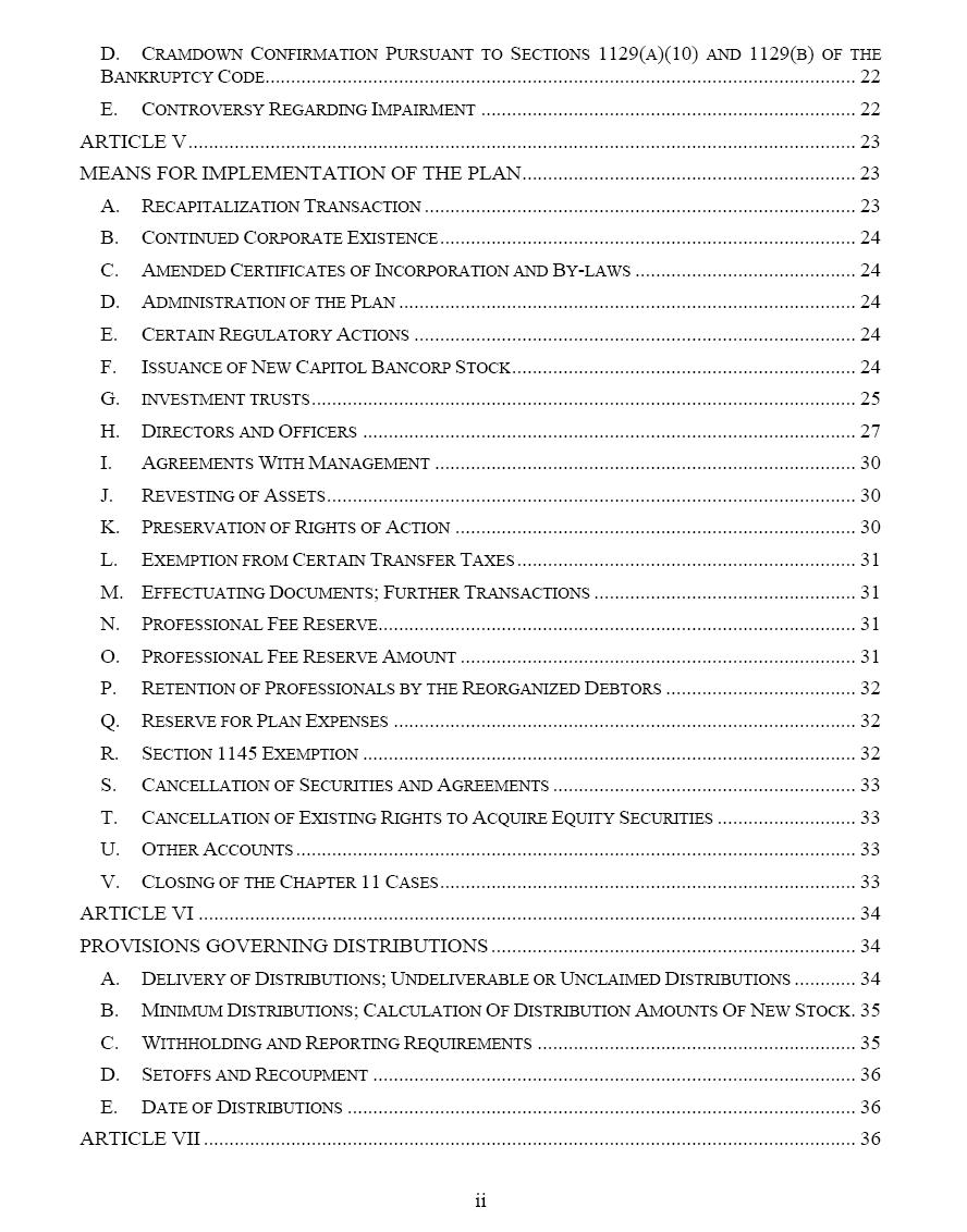 Table of Contents ii