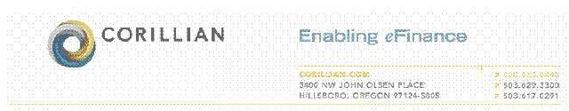 (CORILLIAN LETTERHEAD)