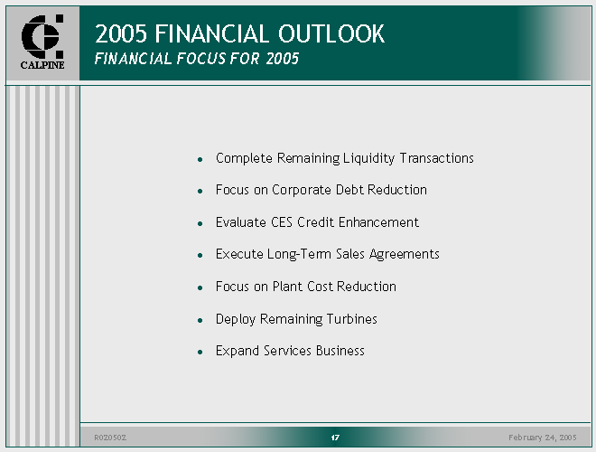 (2005 FINANCIAL OUTLOOK IMAGE)