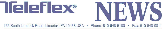 (TELEFLEX NEWS LETTERHEAD)