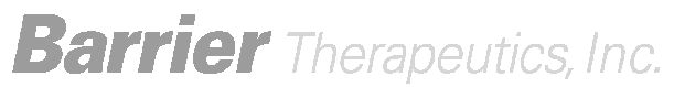 (BARRIER THERAPEUTICS INC LOGO)