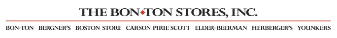 (THE BON-TON STORES, INC. LOGO)