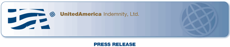 (UNITEDAMERICA INDEMNITY, LTD. LETTERHEAD)