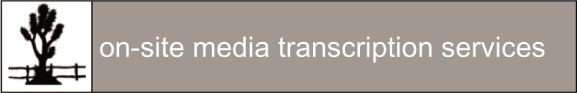 (ON-SITE MEDIA TRANSCRIPTION SERVICES LOGO)