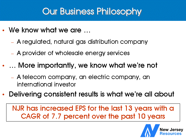 (OUR BUSINESS PHILOSOPHY)