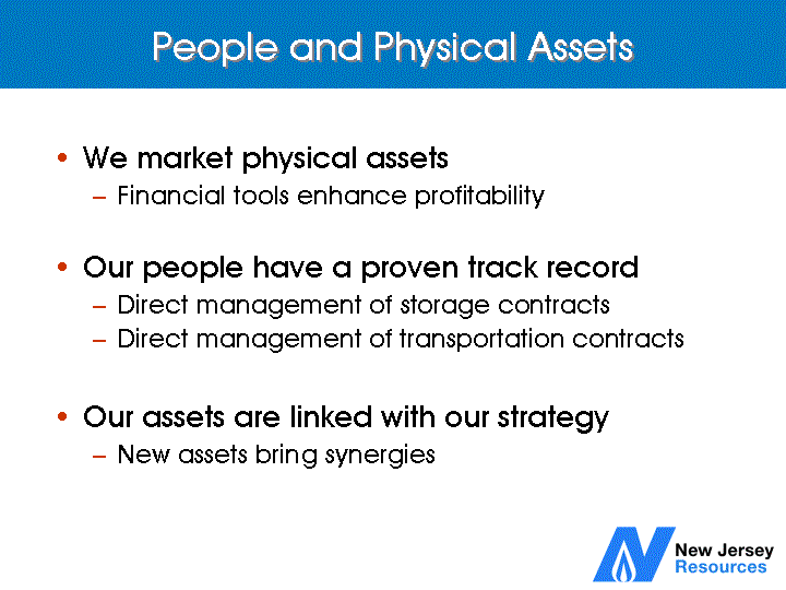 (PEOPLE AND PHYSICAL ASSETS)