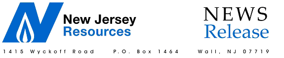 (NEW JERSEY RESOURCES LETTERHEAD)