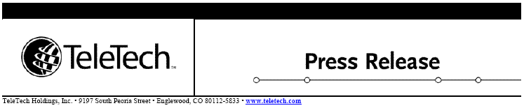 (TeleTech LETTERHEAD)