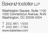 (BAKER & HOSTETLER COMPANY LOGO)