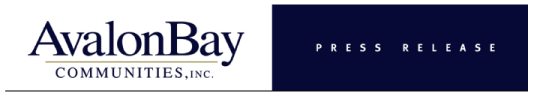 (AVALONBAY COMMUNITIES, INC. LOGO)