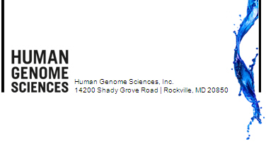 (HUMAN GENOME SCIENCES LOGO)