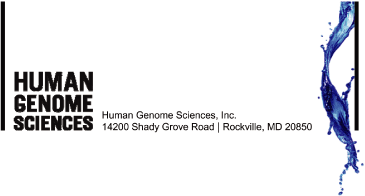 (HUMAN GENOME SCIENCES LOGO)