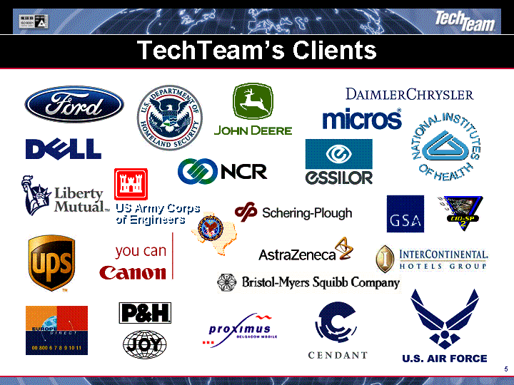 (TECHTEAM'S CLIENTS IMAGE)