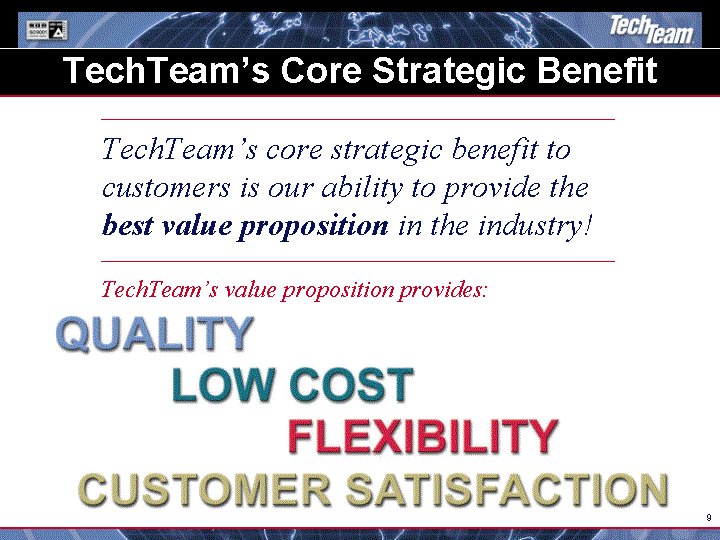 (TECHTEAM'S CORE STRATEGIC BENEFIT IMAGE)