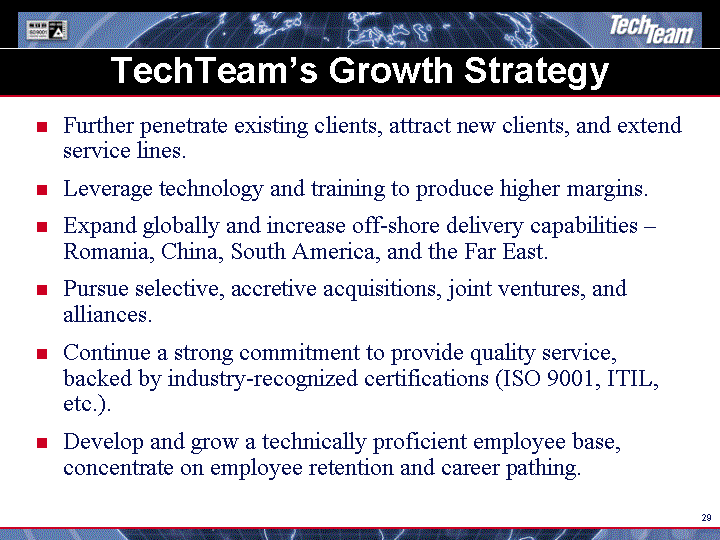 (TECHTEAM'S GROWTH STRATEGY IMAGE)