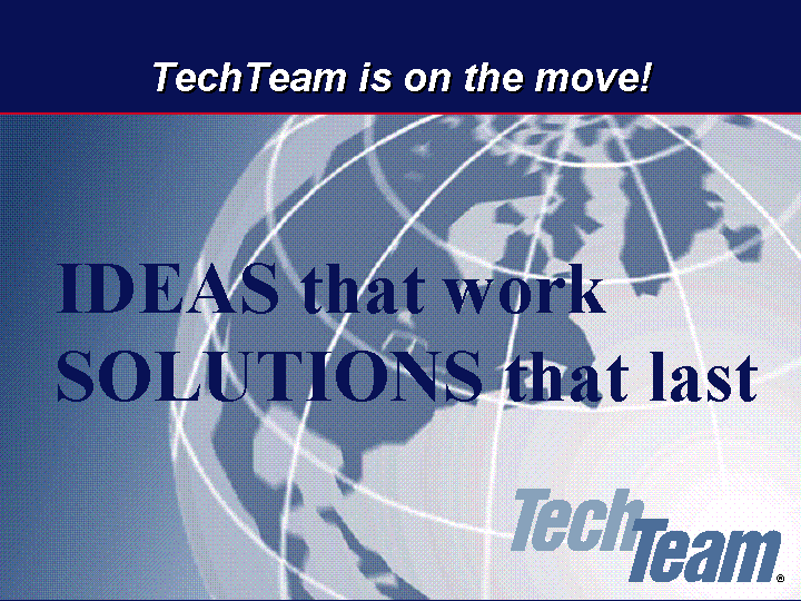 (TECHTEAM IS ON THE MOVE! IMAGE)