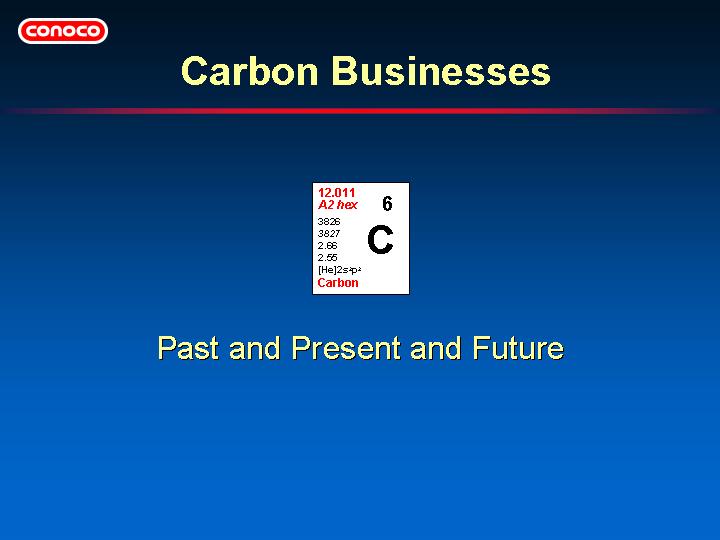 (CARBON BUSINESSES)